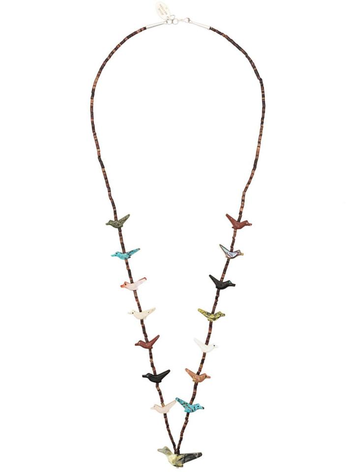 Jessie Western Bird Link Necklace - Brown