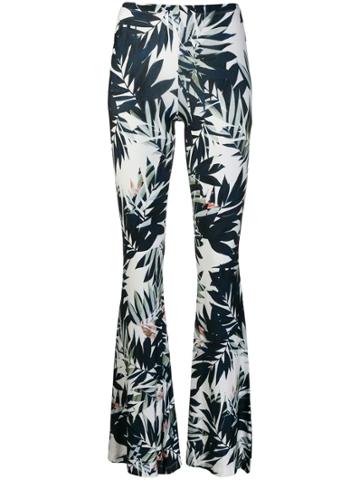 Black Coral Savage Printed Trousers - Blue