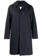 Mackintosh Dunkeld Navy Raintec Cotton 3/4 Coat Gm-1001fd - Blue