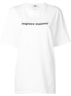 Msgm Loose-fit Printed T-shirt - White