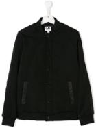 Karl Lagerfeld Kids Teen Branded Bomber Jacket - Black