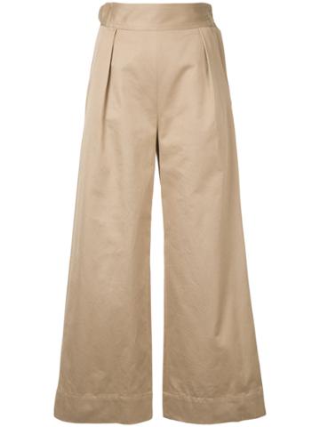 H Beauty & Youth High Waisted Pants - Brown
