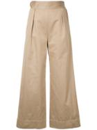 H Beauty & Youth High Waisted Pants - Brown