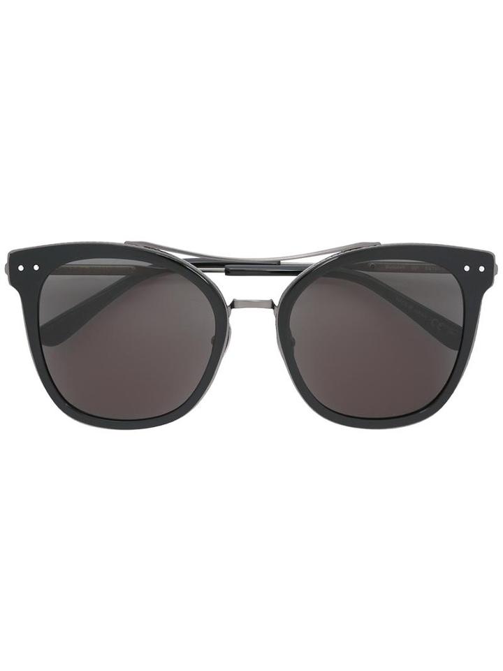 Bottega Veneta Eyewear Cat Eye Sunglasses, Adult Unisex, Black, Metal (other)/acetate