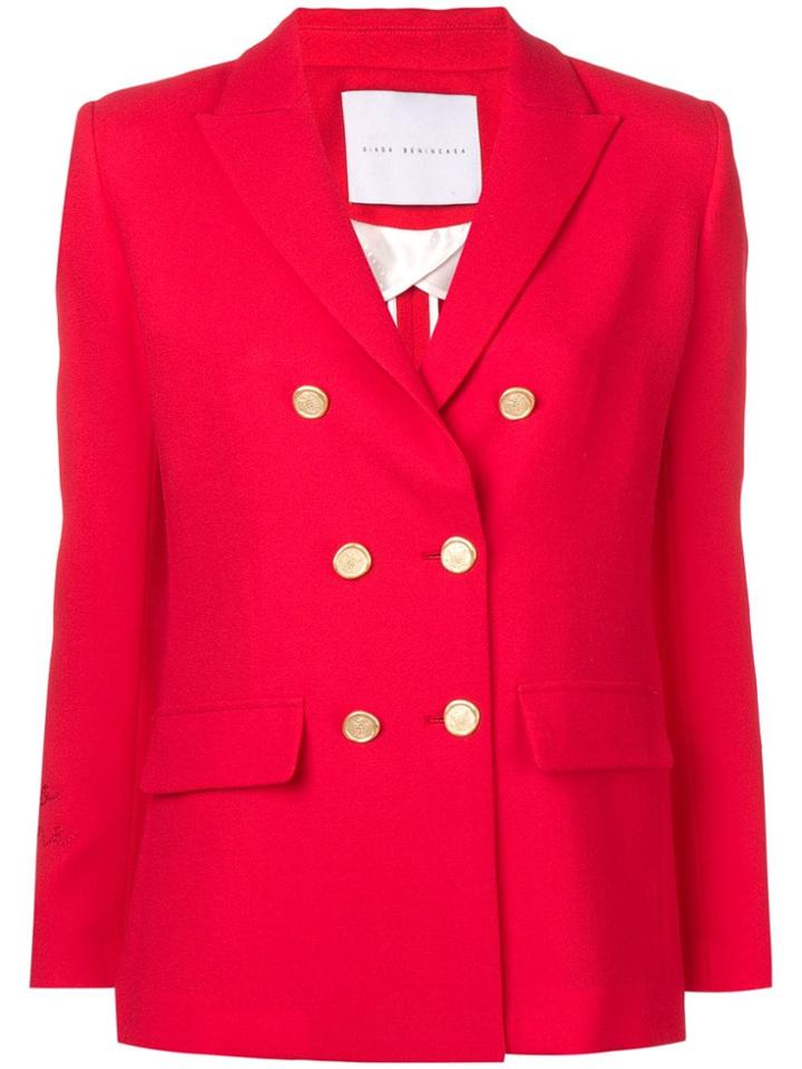Giada Benincasa Double Breasted Blazer - Red