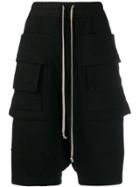 Rick Owens Drkshdw Cargo Bermuda Shorts - Black