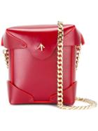 Manu Atelier Detachable Chain Strap Clutch, Women's, Red, Brass/calf Leather