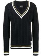 Band Of Outsiders Oversized Cable Knit Jumper - Blue