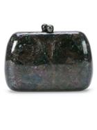 Serpui Mother Of Pearl Clutch, Women's, Black, Mother Of Pearl