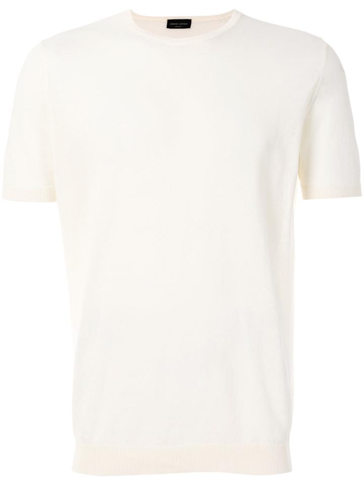Roberto Collina Shortsleeved Sweater - White