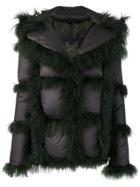 Mr & Mrs Italy Padded Shearling Jacket - Black