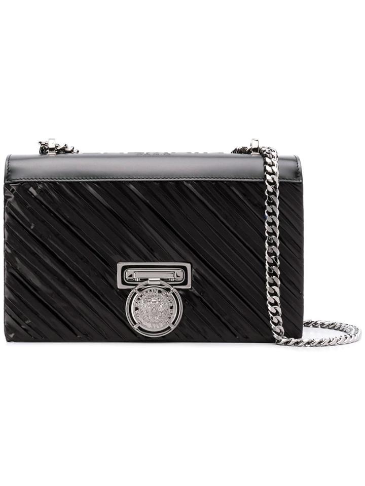 Balmain Embossed Bbox Bag - Black