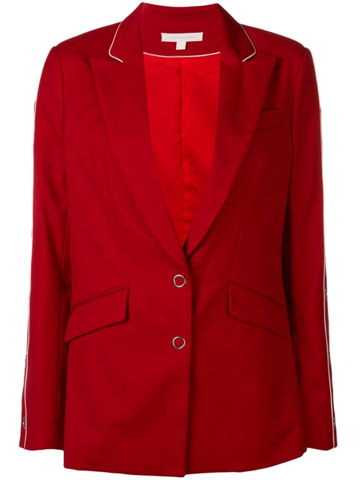 Jonathan Simkhai Snap Detail Blazer - Red