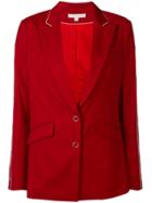 Jonathan Simkhai Snap Detail Blazer - Red