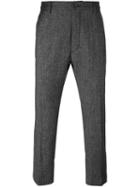 Pence Front Pleat Trousers, Men's, Size: 50, Black, Silk/spandex/elastane/virgin Wool