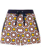 Tory Burch Octagonal Print Shorts - Pink & Purple