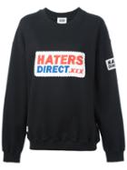 Christopher Shannon Haters Direct Sweatshirt, Women's, Size: Medium, Black, Cotton
