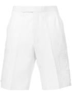 Thom Browne Tennis Embroidery Bermuda Shorts - White