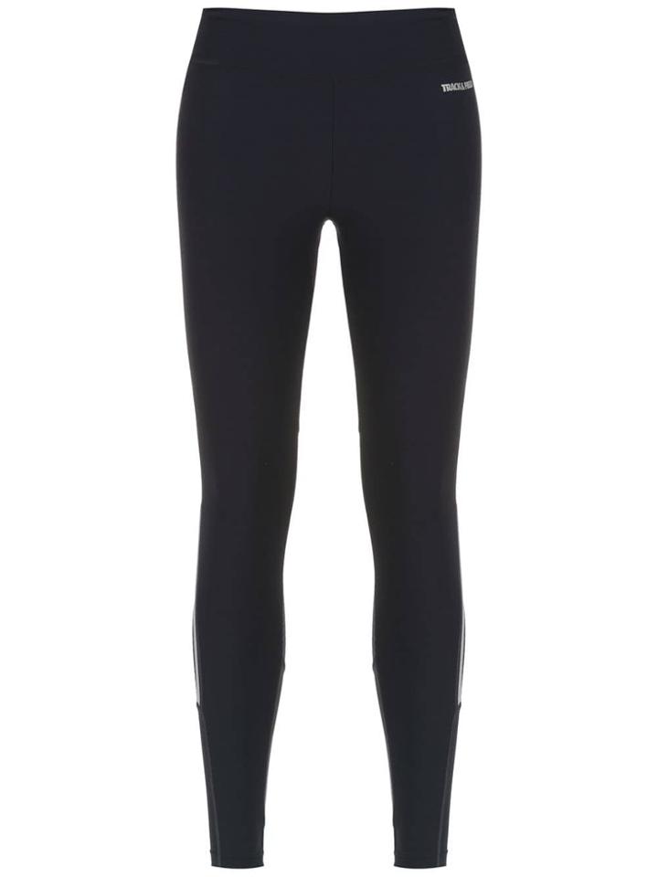 Track & Field Action Legging With Cut Details - Black
