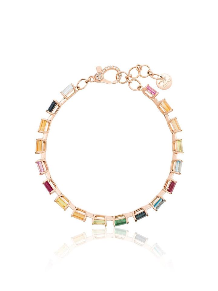 Shay Rainbow Gem 18k Gold Bracelet - Multicoloured