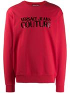 Versace Jeans Couture Logo Print Sweatshirt - Red