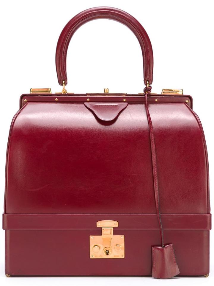 Hermès Vintage 'sac Mallette' Jewellery Bag, Women's, Red