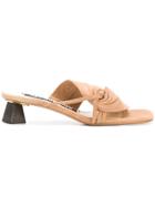 Jacquemus Knotted Slip-on Mules - Brown