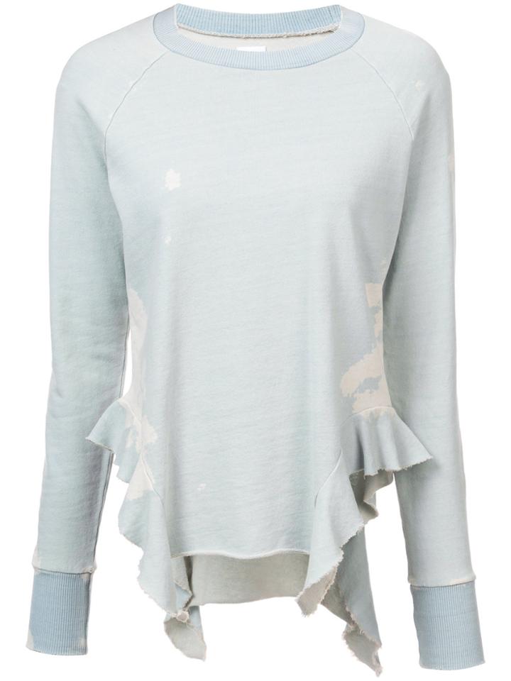 Nsf Asymmetric Ruffle Sweater - Blue