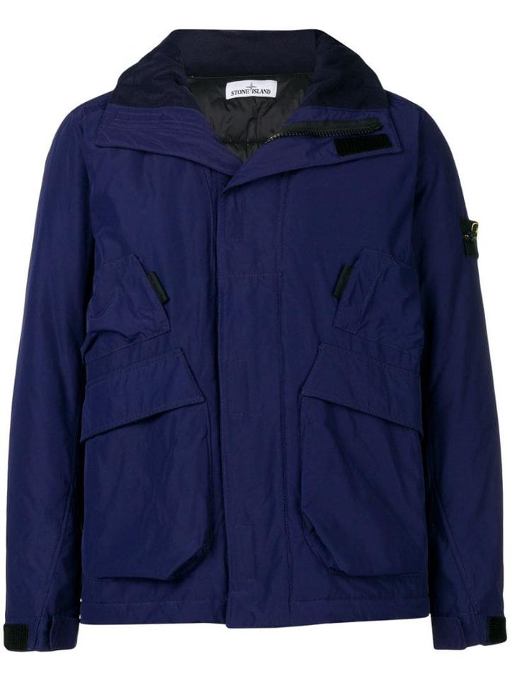 Stone Island Short Parka - Purple
