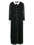 Edward Achour Paris Buttoned Shirt Dress - Black