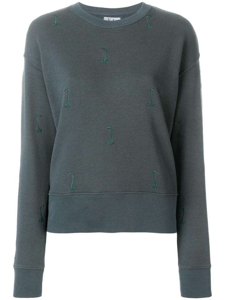 Zoe Karssen Cobra Embroidered Sweatshirt - Grey