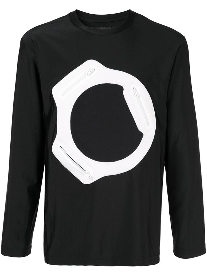 Fumito Ganryu Zip Details T-shirt - Black