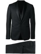 Tagliatore Two Piece Suit, Men's, Size: 48, Black, Virgin Wool/cupro