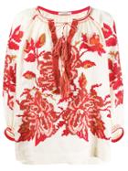 Vita Kin Floral Embroidered Blouse - Neutrals