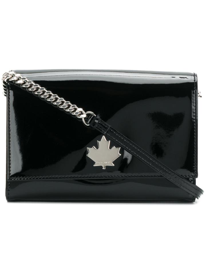 Dsquared2 Varnished Logo Crossbody Bag - Black