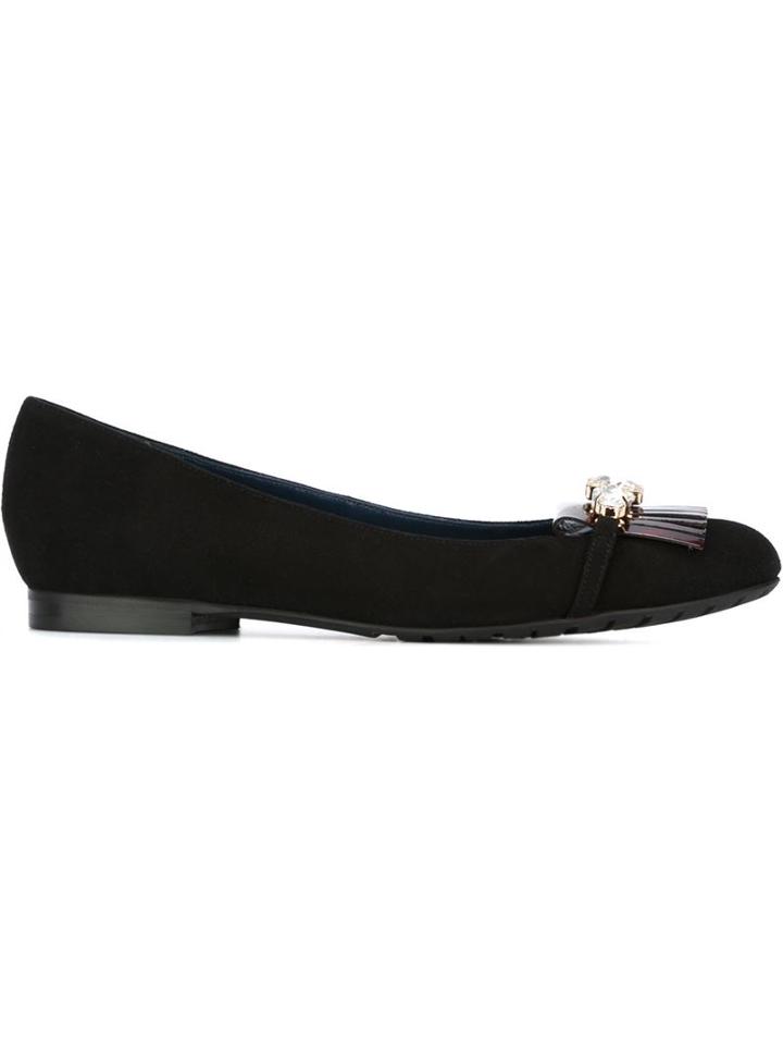 Pollini Crystal Embellished Ballerina