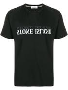 Stone Island Logo Print Crew Neck T-shirt - Black