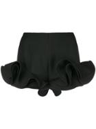Valentino Frill Trim Shorts - Black
