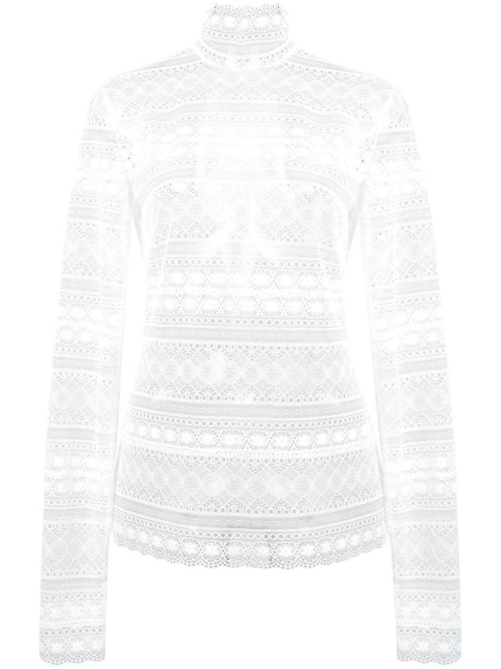 Dorothee Schumacher Sheer Lace Top - White