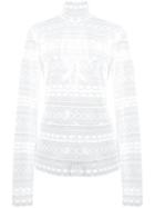 Dorothee Schumacher Sheer Lace Top - White