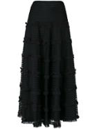 Red Valentino Ruched Skirt - Black