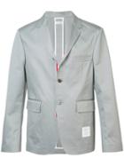 Thom Browne Two Button Blazer, Men's, Size: I, Grey, Cotton