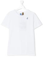 K Way Kids Teen Logo Chest T-shirt - White