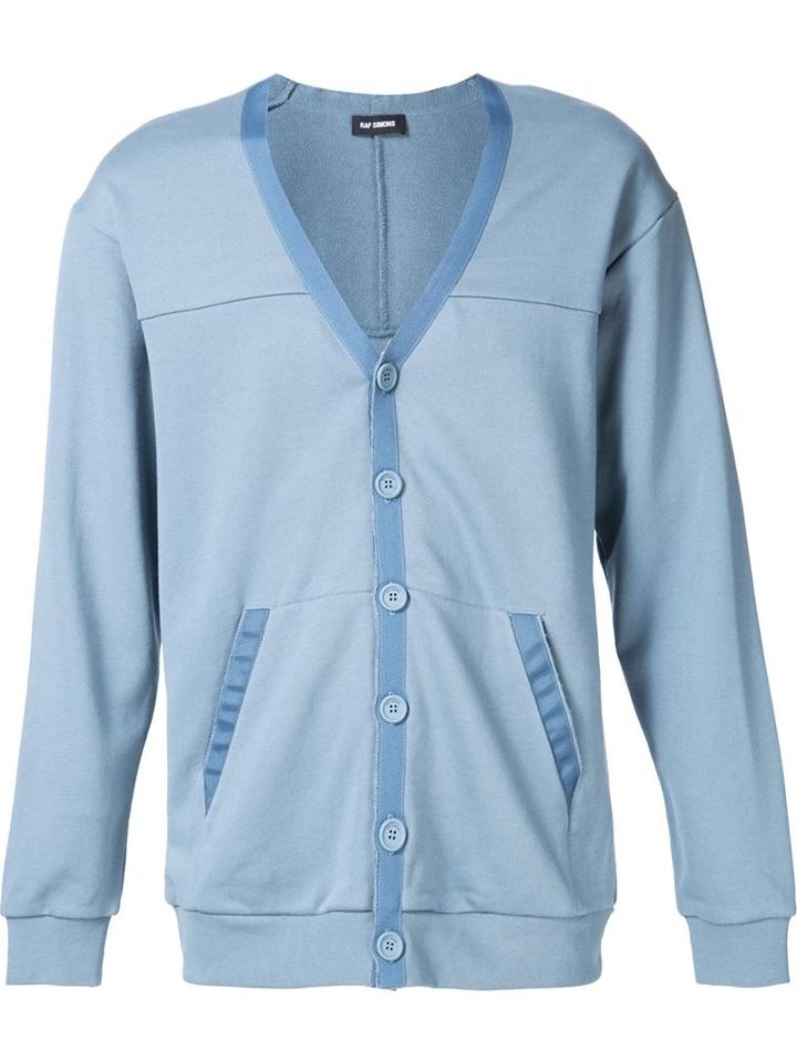 Raf Simons Contrast Trim Cardigan