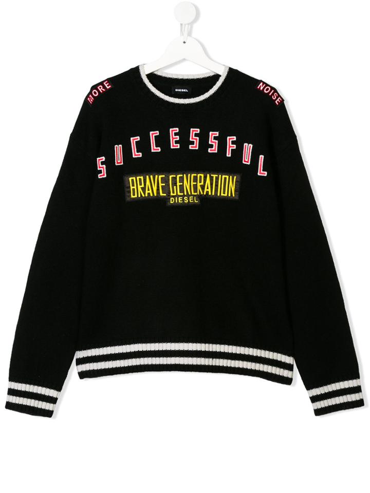 Diesel Kids Successful Sweater - Black