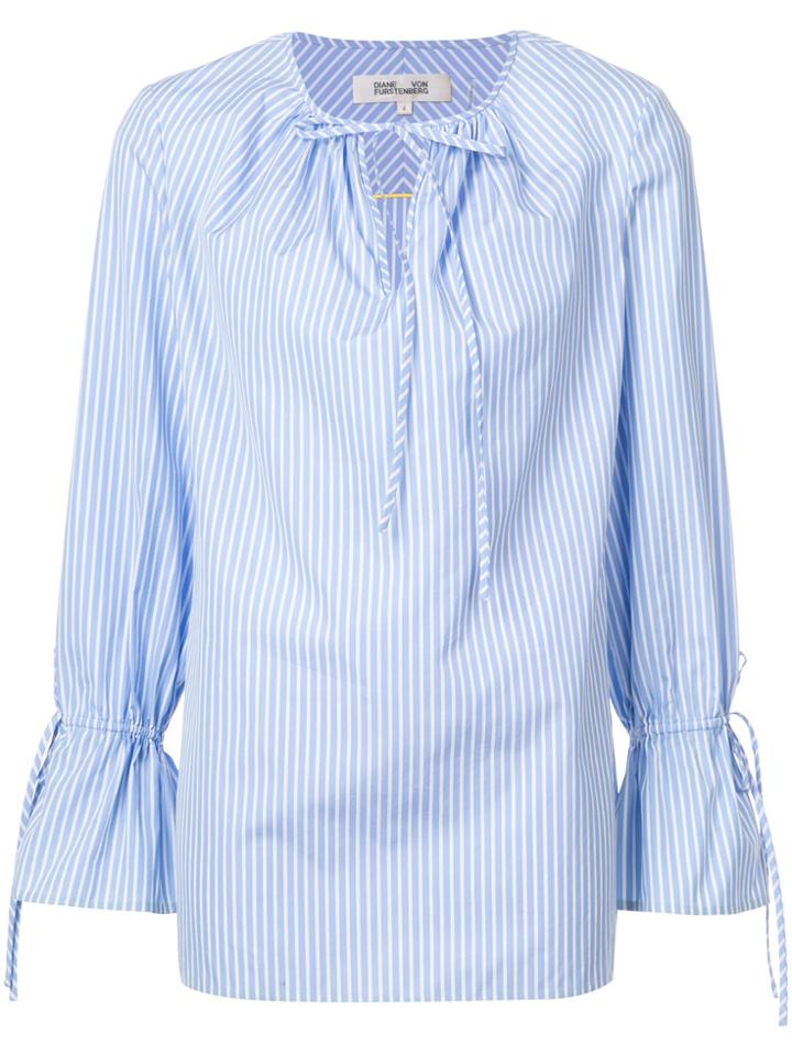 Dvf Diane Von Furstenberg Striped Shirt - Blue