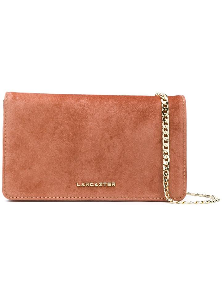 Lancaster Logo Plaque Crossbody Bag - Pink & Purple