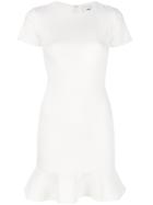 Likely Ruffled Hem Mini Dress - White