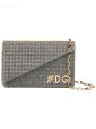 Dolce & Gabbana Hashtag Logo Crossbody Bag - Metallic