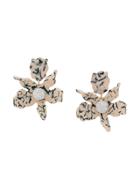 Lele Sadoughi Small Crystal Lily Earrings - Neutrals